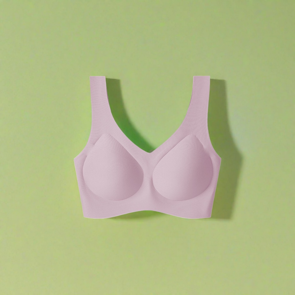 Light purple bras without underwire are comfortable, breathable and adjustable Application Scenario