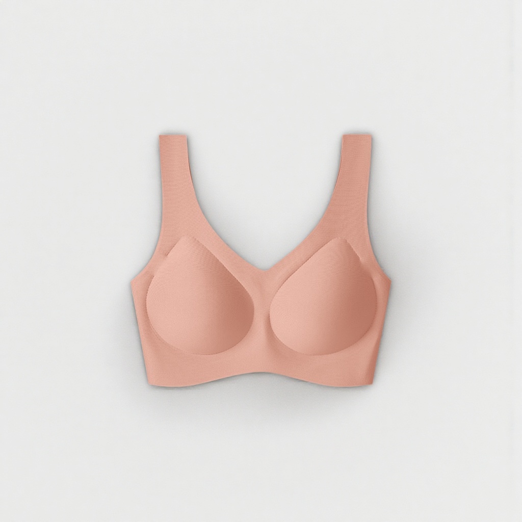 The pink tight-free bra is a comfortable and breathable women's underwear that makes the small chest look larger Application Scenario