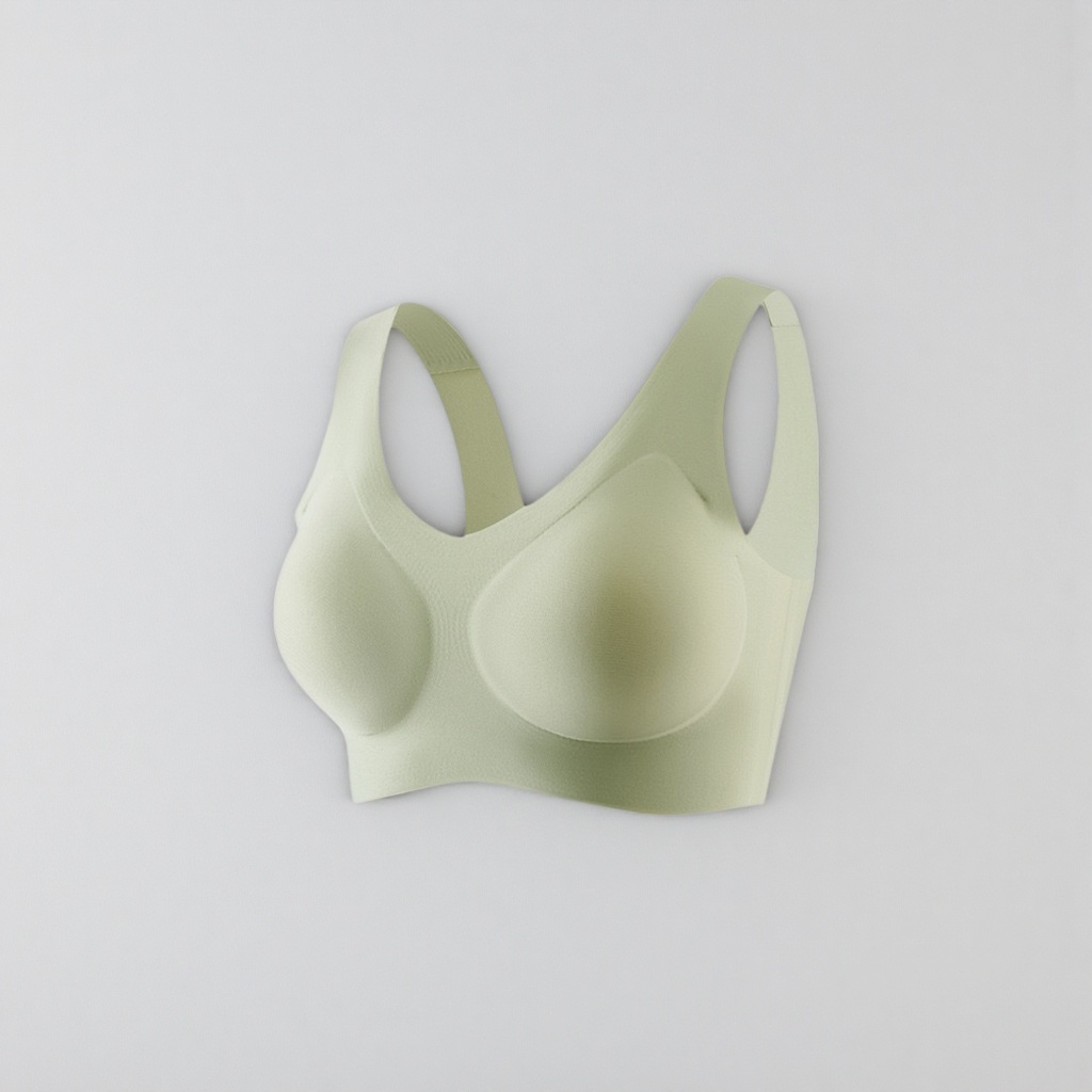 A soft cotton basic daily wear women's underwear in off-white color without underwire Application Scenario