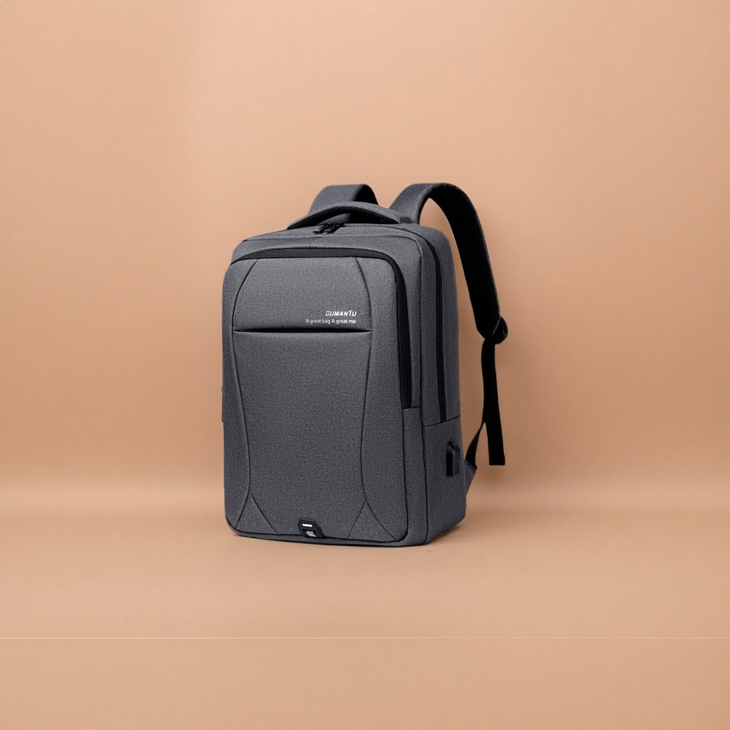حقيبة الملابس المزدوجة الترفيهية ذات الكتف الرمادي البسيط details Picture