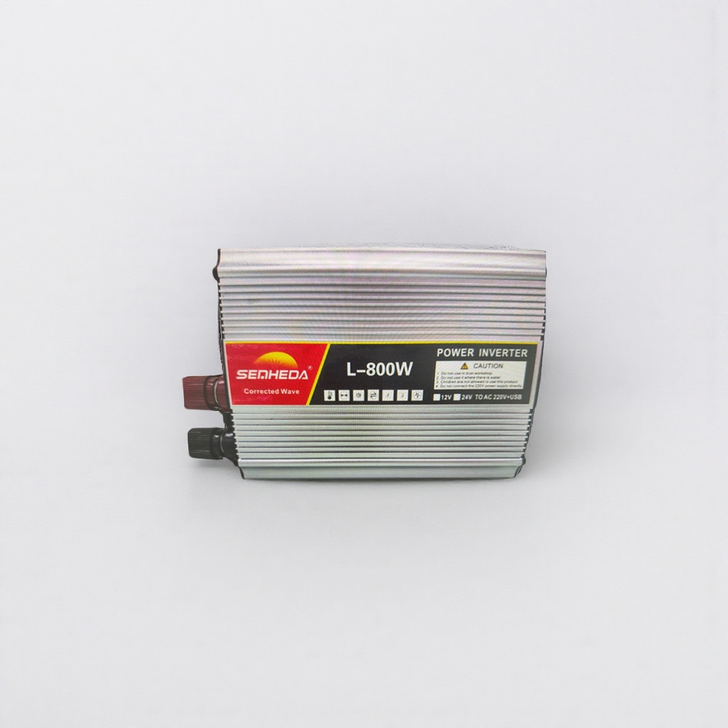 SENHEDA L800W逆变器银色散热片外壳红黑标签USB接口