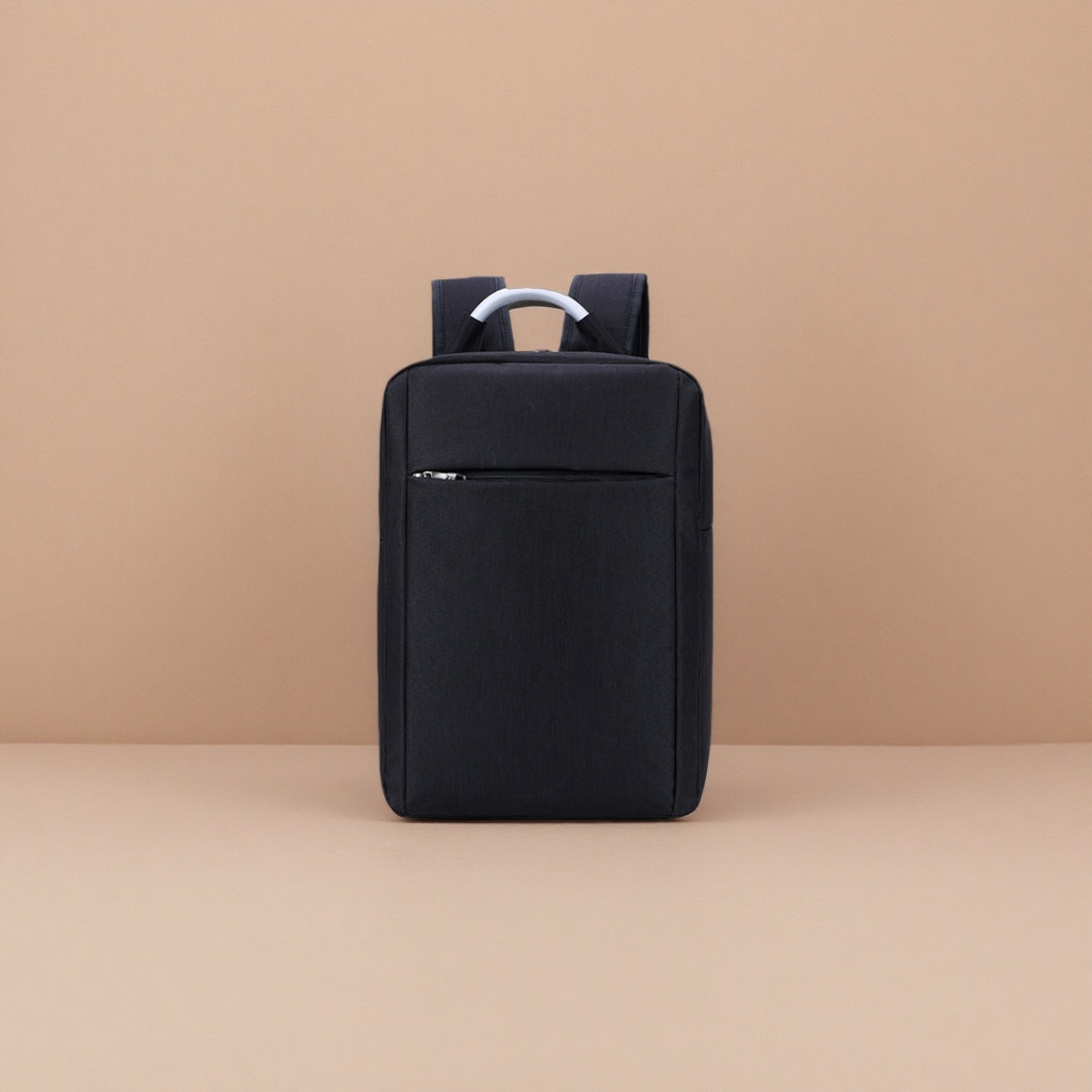 This black, simple business and casual backpack is lightweight, wear-resistant and has a large capacity for commuting and student use details Picture