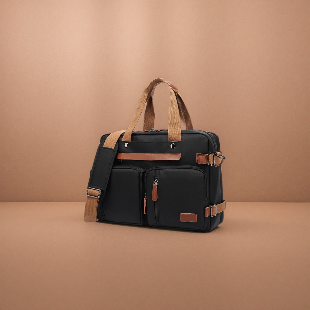 حقائب يد سوداء ذات حقائب مزدوجة، ذات سعة كبيرة، Specification image