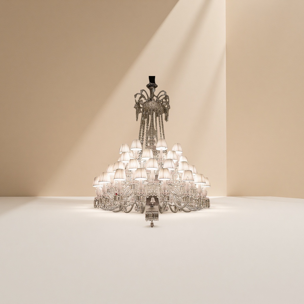 Modern and simple crystal chandelier, Nordic-style LED ceiling lamp for living room and bedroom Application Scenario
