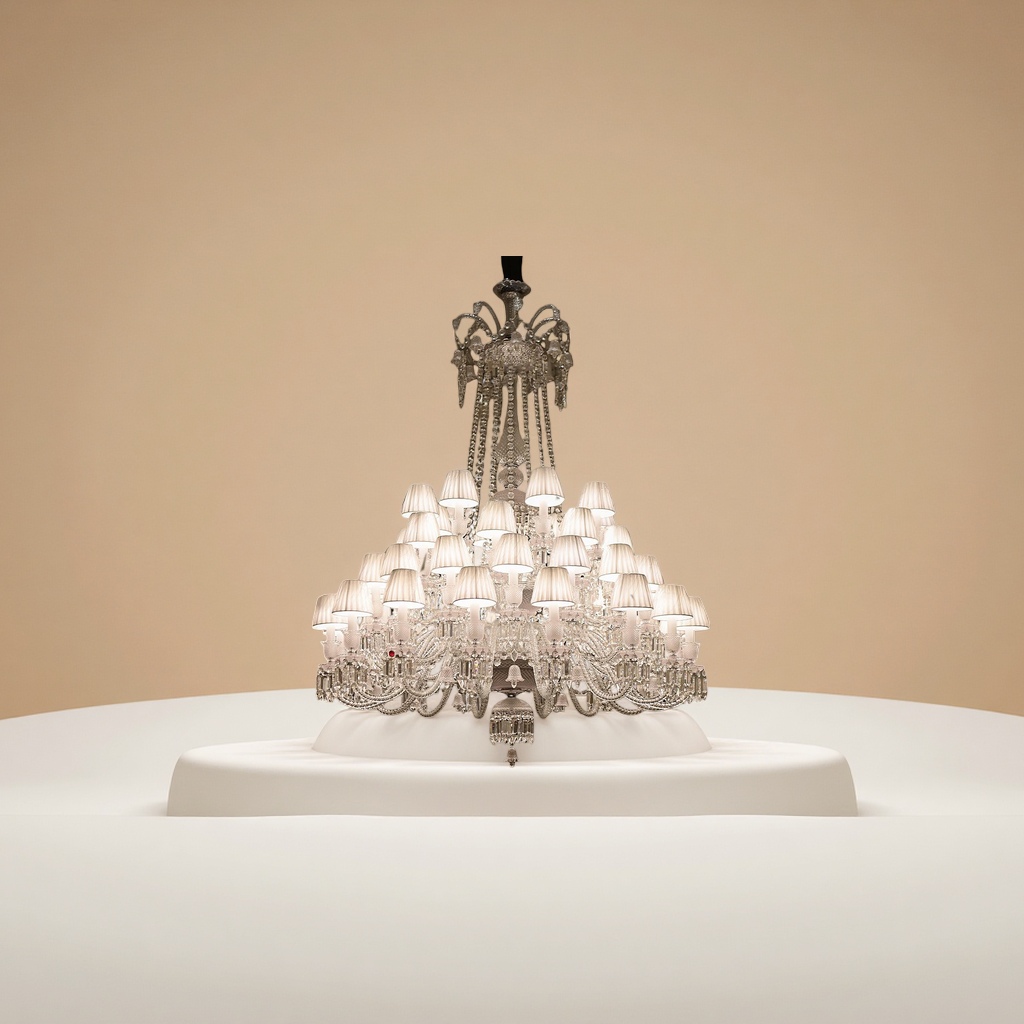 Modern and simple crystal chandelier, Nordic-style LED ceiling lamp for living room and bedroom Specification image