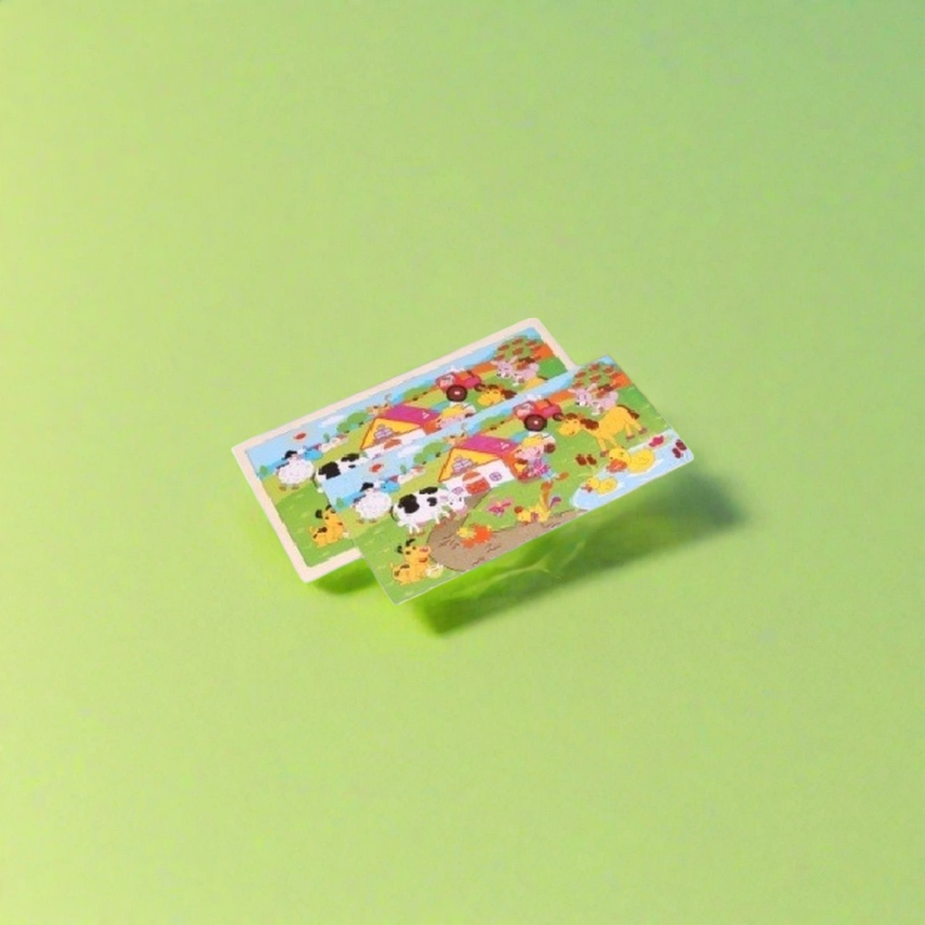 Colorful jigsaw puzzle board with farm animal patterns, children's educational toys for early learning and intelligence Application Scenario