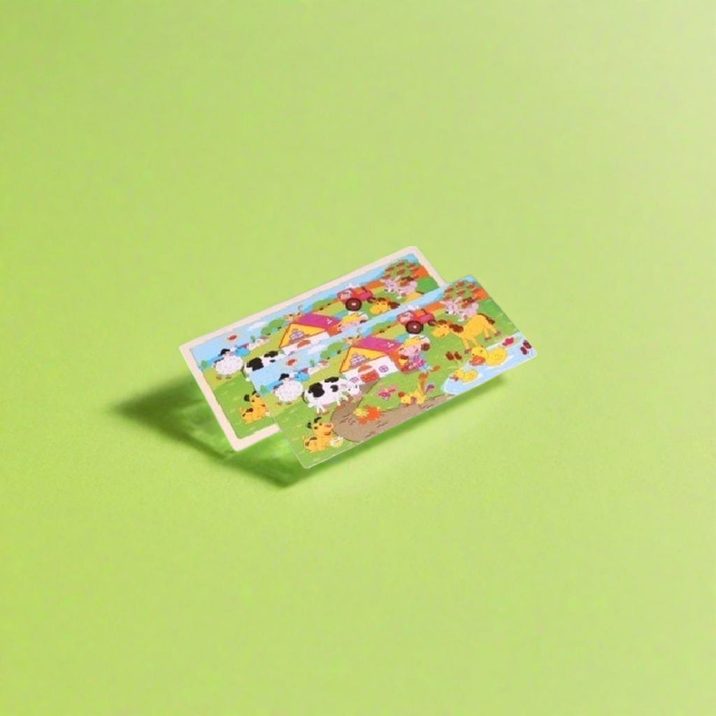 Colorful jigsaw puzzle board with farm animal patterns, children's educational toys for early learning and intelligence Specification image
