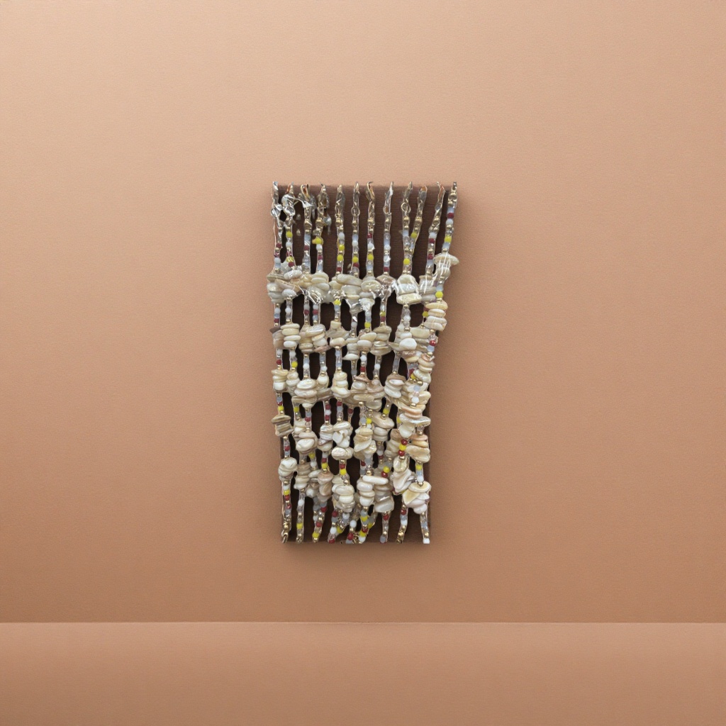 Colorful shell beaded jewelry, natural mother-of-pearl luster, hand-woven necklace and bracelet set, national trend Specification image