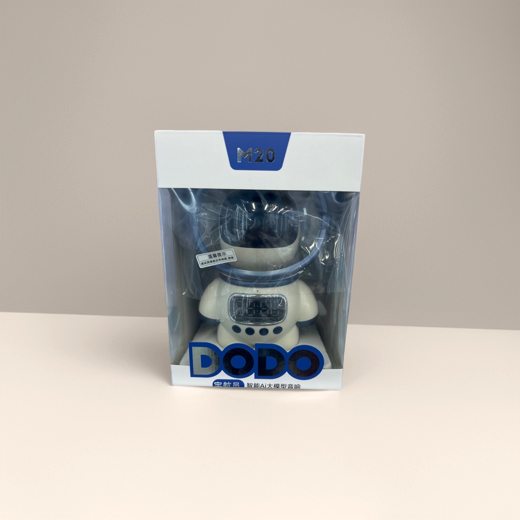 Blue and white robot-shaped smart speaker Bluetooth speaker voice control home voice-controlled device