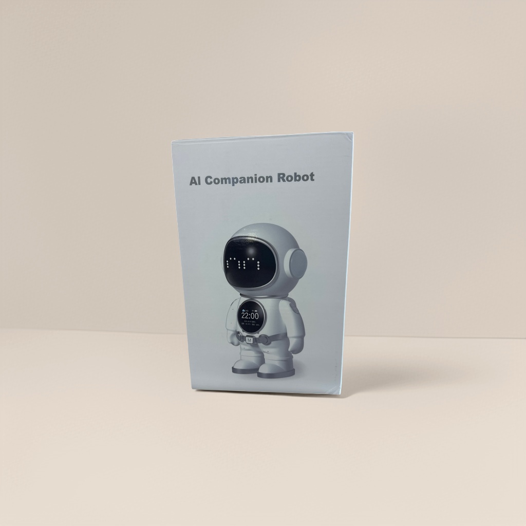 AI companion robot with white packaging box, intelligent voice interaction, home companion robot Specification image