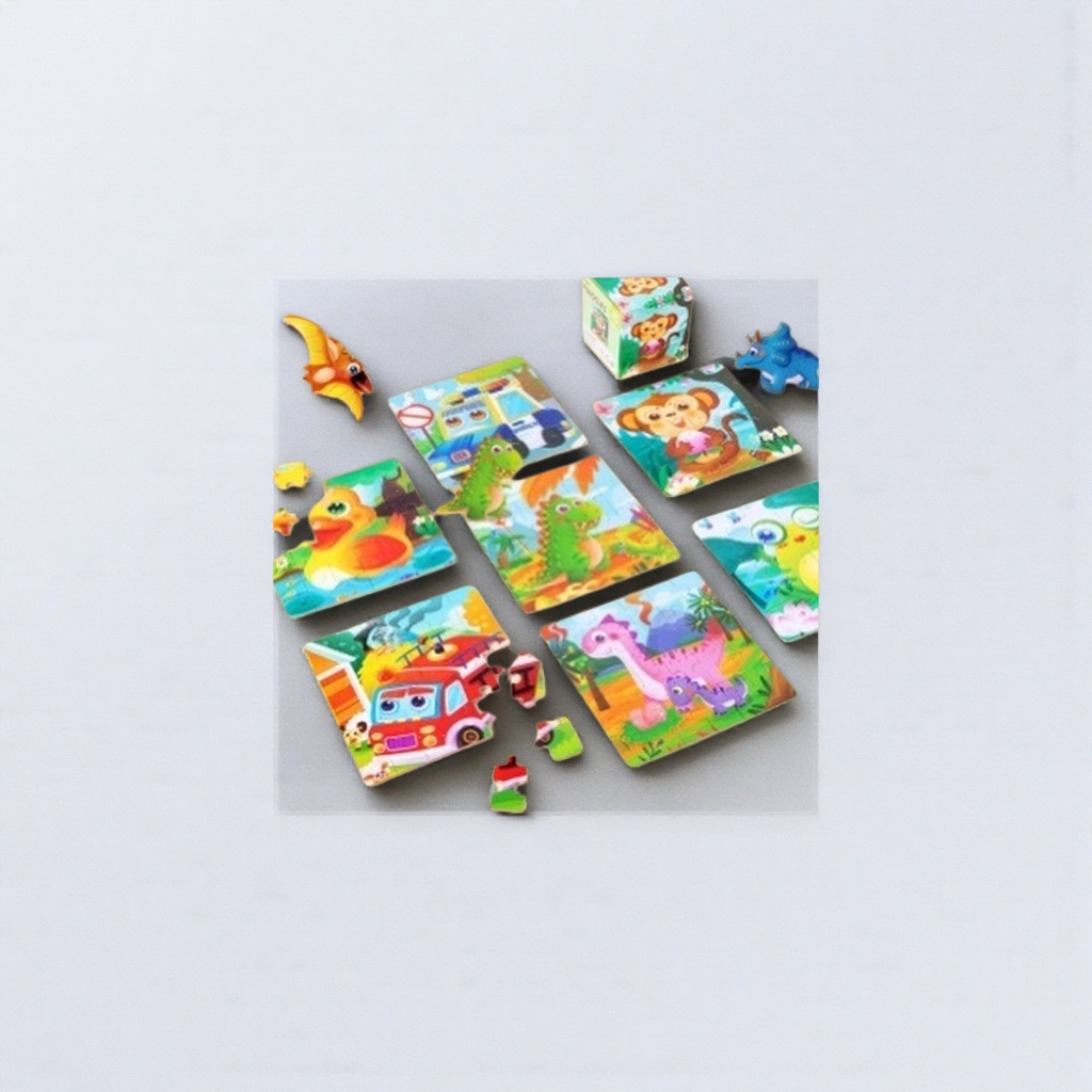 Colorful jigsaw puzzle toys for babies to grasp and train, large particles, anti-swallowing, safe, suitable for ages 1 to 3