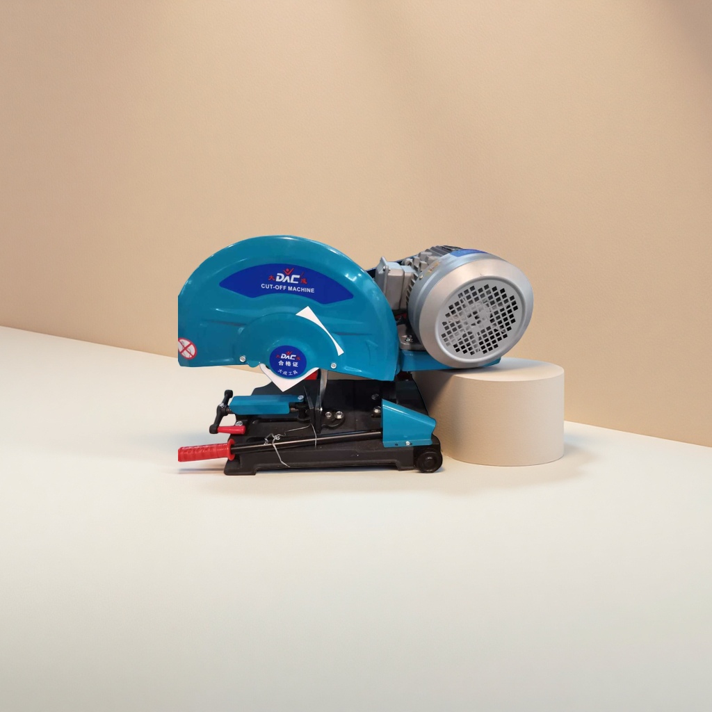 Blue cutting machine, a handheld metal and stone cutting tool, is a professional grade for home use details Picture