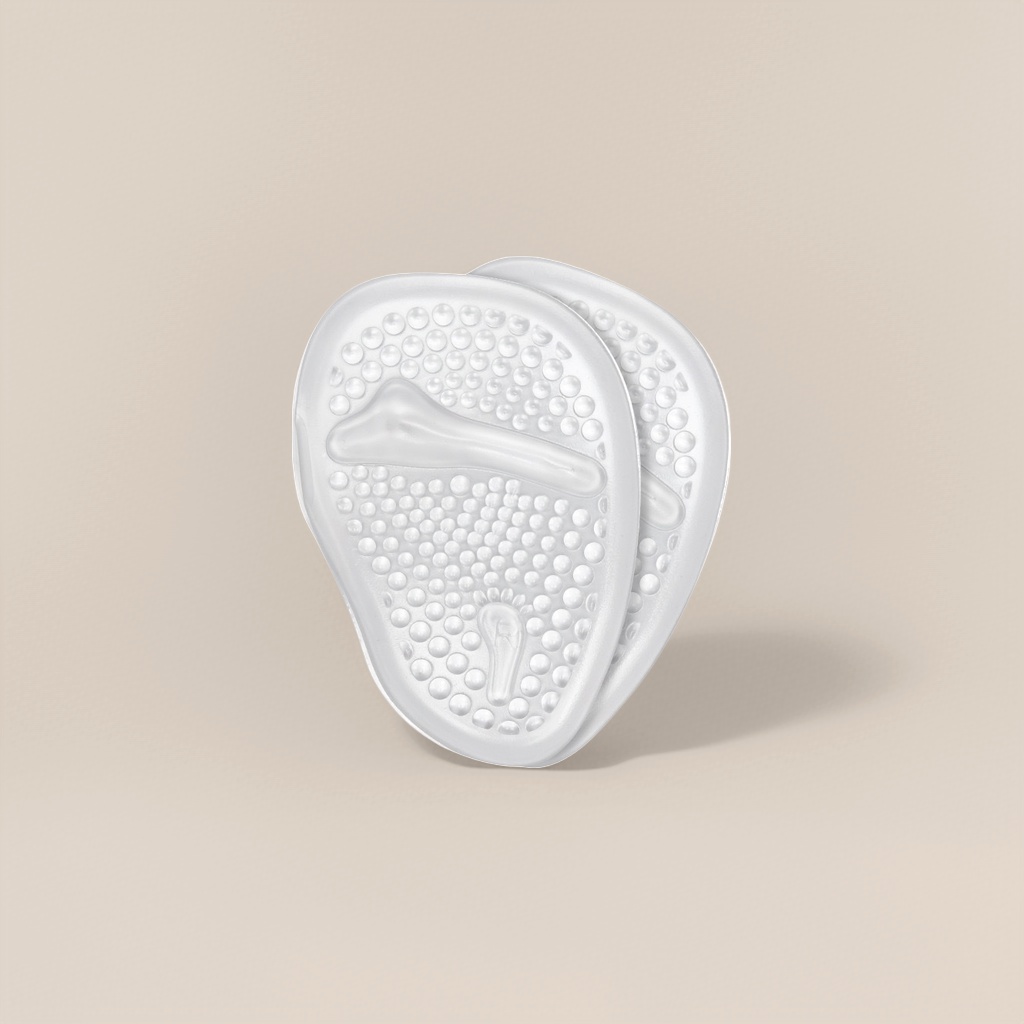 The white silicone foot sole pad is anti-slip, massage and breathable, suitable for home and office use Specification image