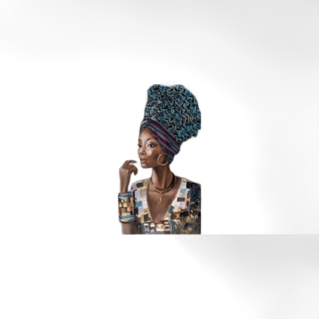 Colorful headscarf, female portrait printed silk scarf, spring and summer thin style, fashionable and versatile details Picture