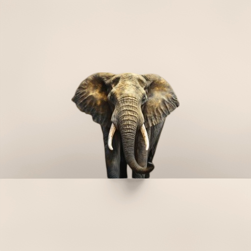 Grey elephant plush toy, cute throw pillow, home decoration item Specification image
