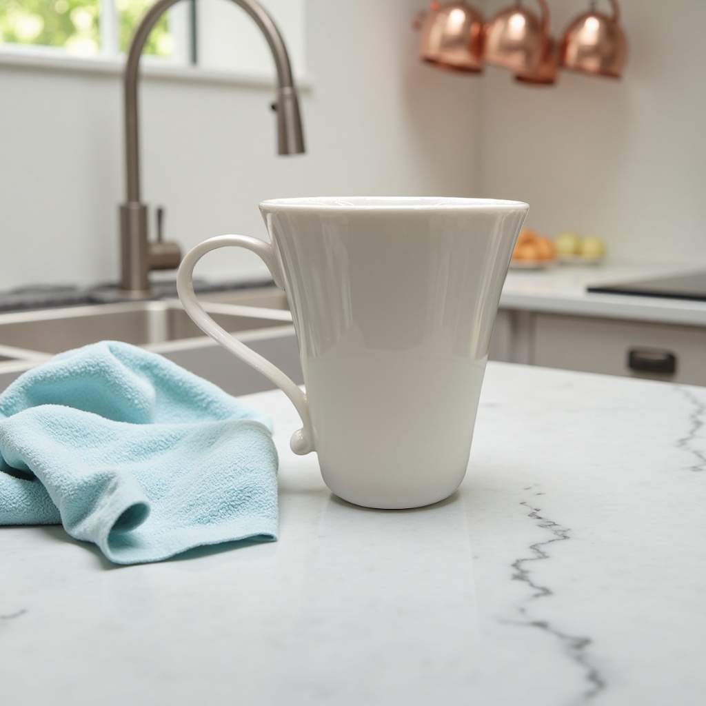 White ceramic cup home simple and high-appearance-level heat-resistant coffee and tea set Application Scenario