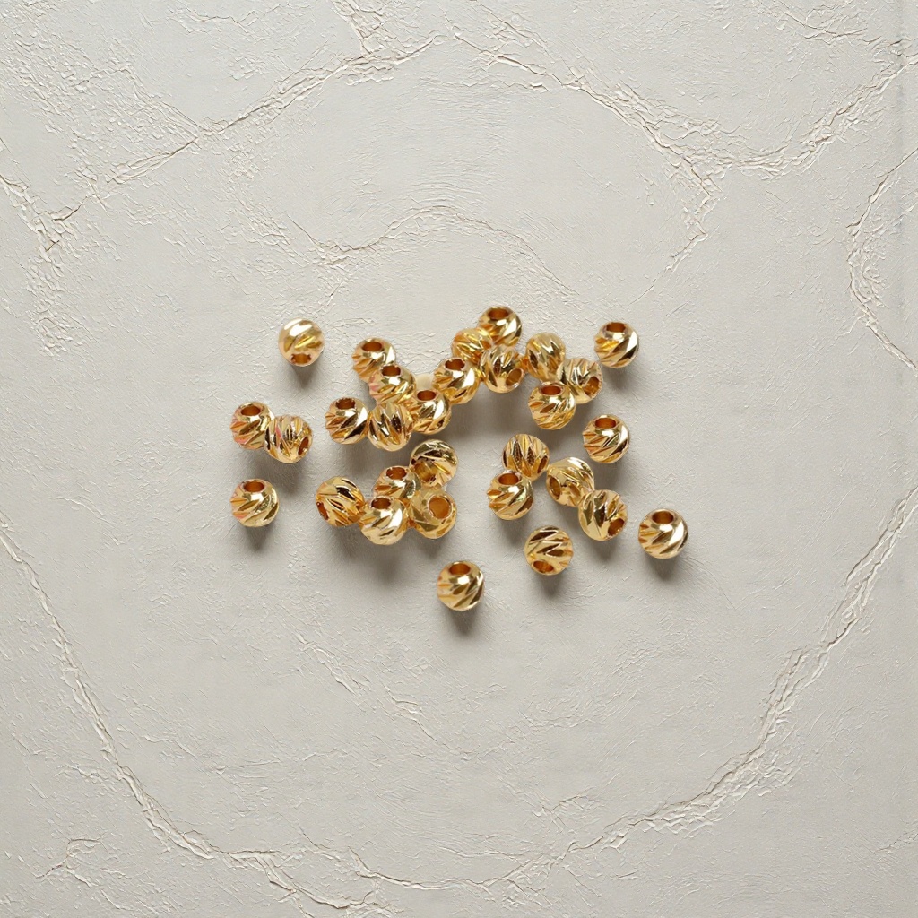 Universal gold spiral bead hand-woven jewelry accessory Specification image