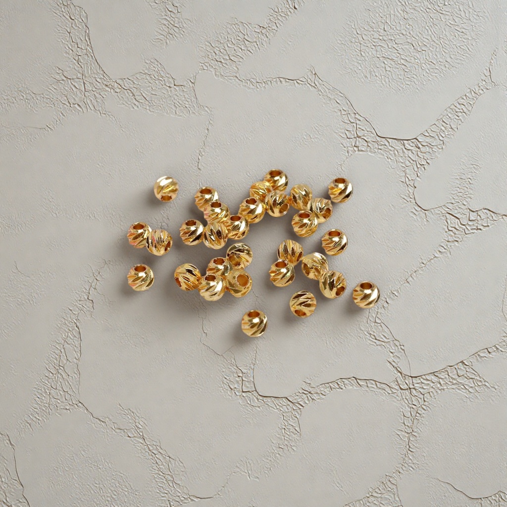 Universal gold spiral bead hand-woven jewelry accessory details Picture