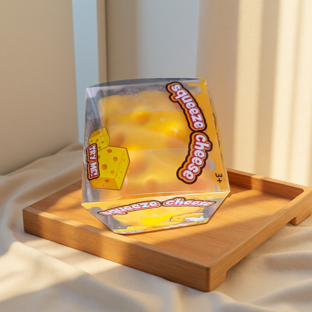Yellow cheese-shaped educational toy for children's early education, teething and soothing doll Application Scenario