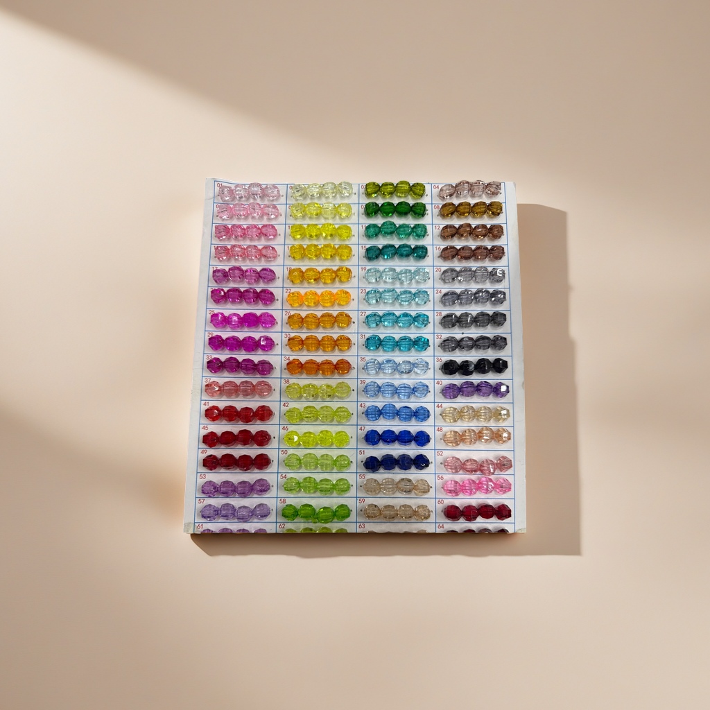 Colorful bead display picture, multi-color mixed creative DIY handmade jewelry material details Picture