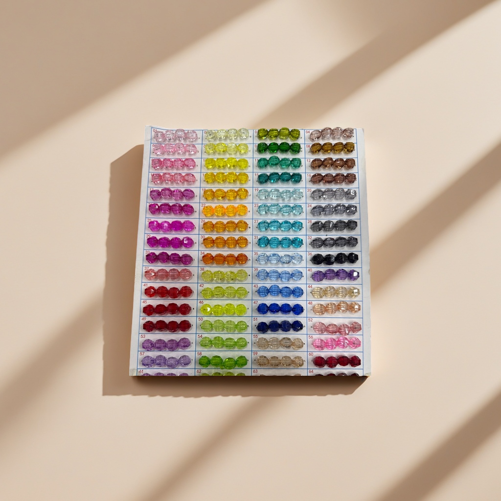 Colorful bead display picture, multi-color mixed creative DIY handmade jewelry material Specification image