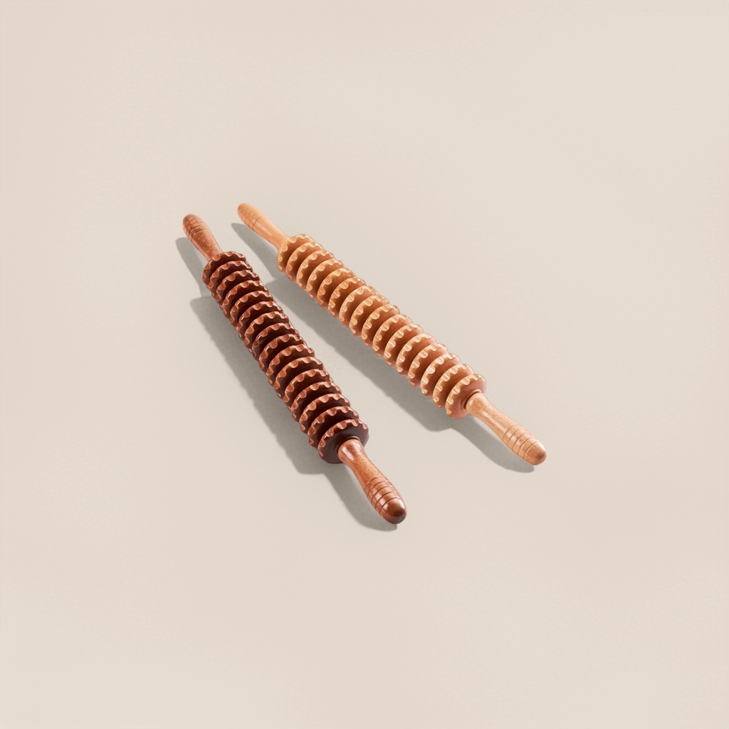 Wholesale of muscle relaxation massage roller bars, Wolf tooth fascia rolling leg slimming bars, and wooden meridian yoga bars Application Scenario