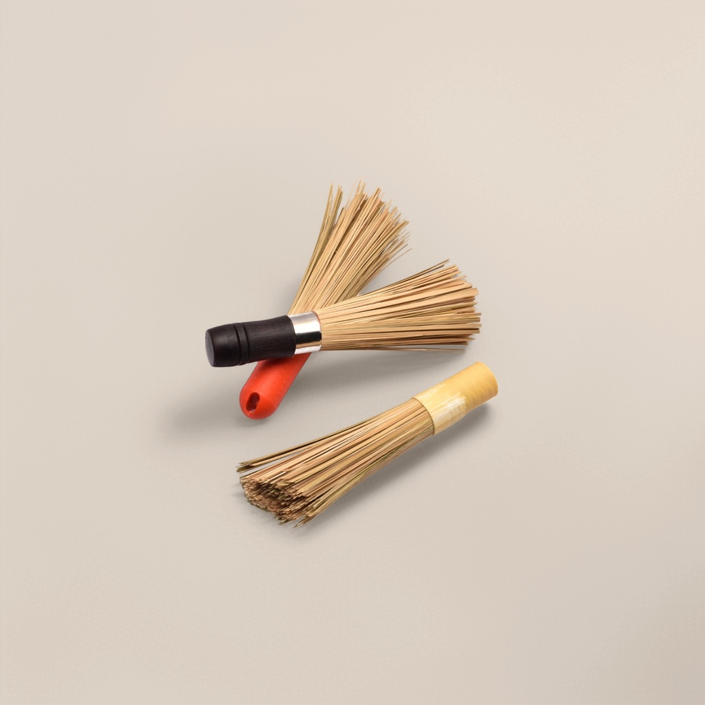 Wooden handle cleaning brush, commercial old-fashioned kitchen broom, long-handled brush, kitchen pot washing brush, hotel and restaurant slanted bamboo pot brush