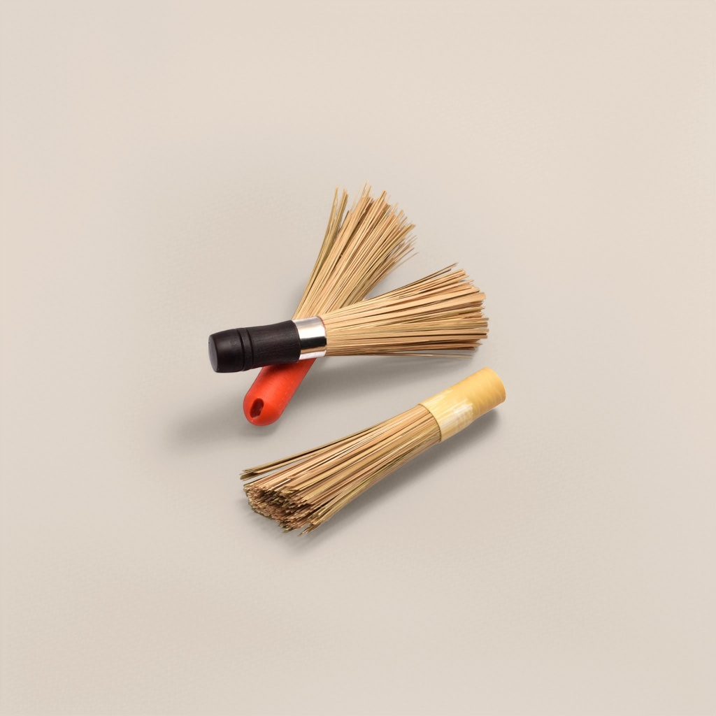 Wooden handle cleaning brush, commercial old-fashioned kitchen broom, long-handled brush, kitchen pot washing brush, hotel and restaurant slanted bamboo pot brush Application Scenario