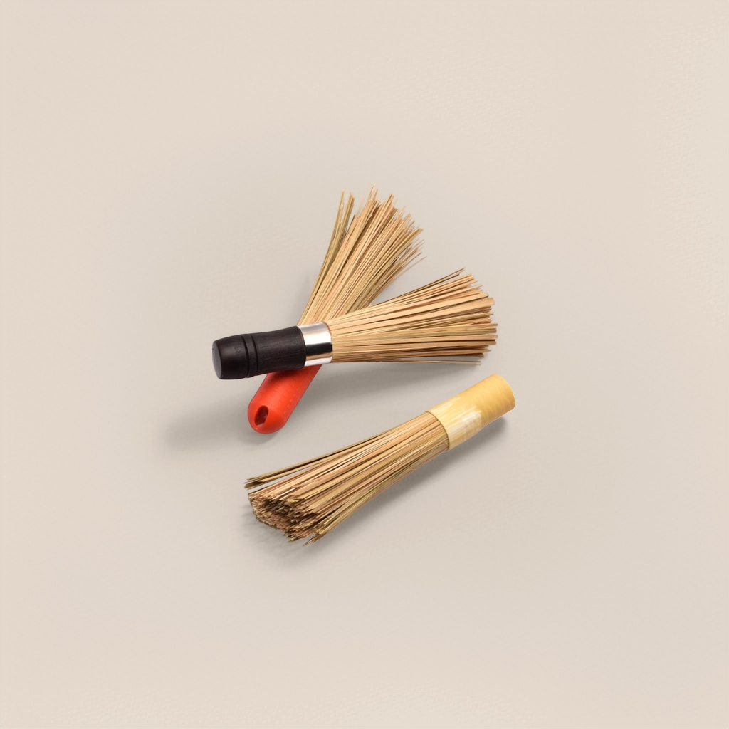 Wooden handle cleaning brush, commercial old-fashioned kitchen broom, long-handled brush, kitchen pot washing brush, hotel and restaurant slanted bamboo pot brush Specification image
