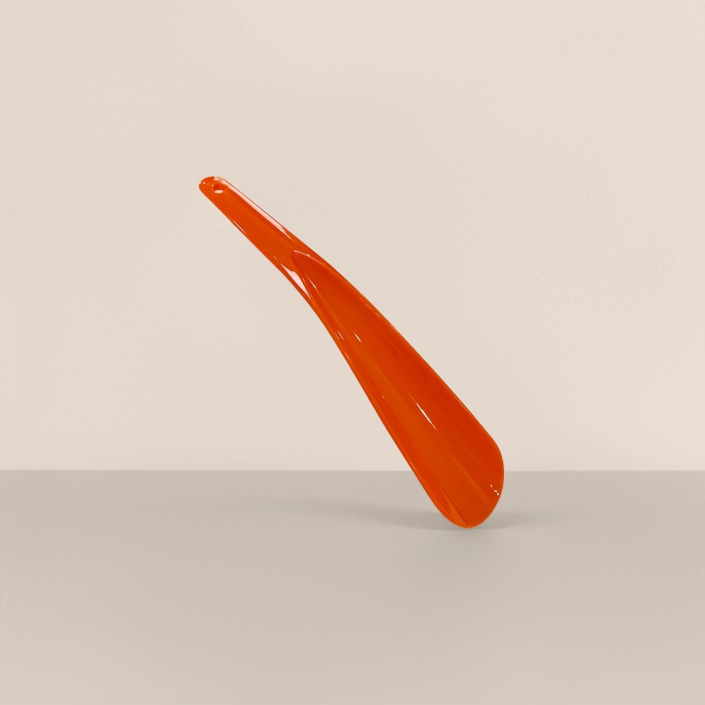 Orange shoe pull stainless steel extended anti-slip household shoe-wearing auxiliary tool Application Scenario