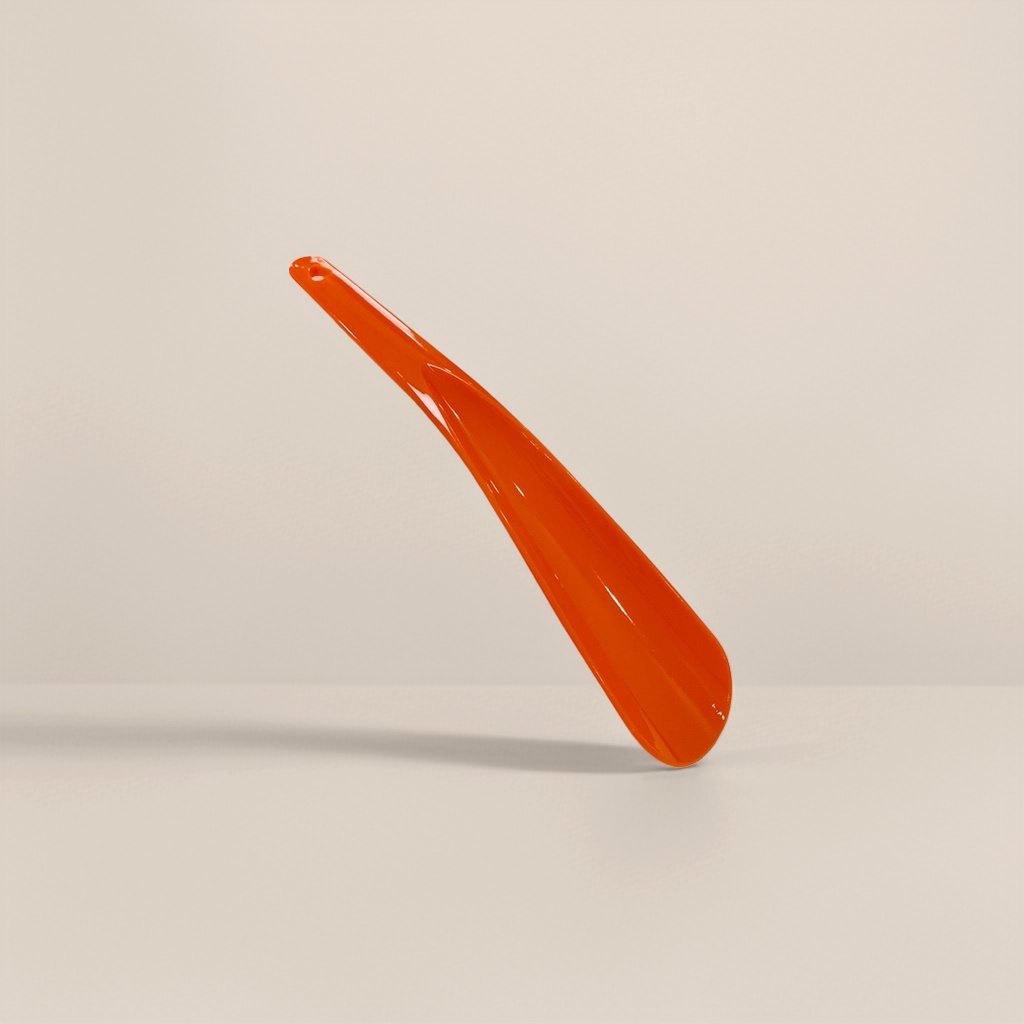 Orange shoe pull stainless steel extended anti-slip household shoe-wearing auxiliary tool