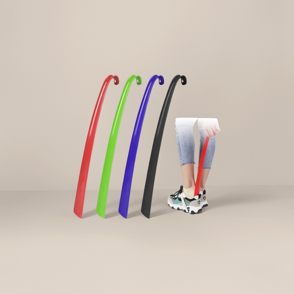 Colored shoe puller, stainless steel anti-slip extended, portable household heel shoe pulling tool Application Scenario