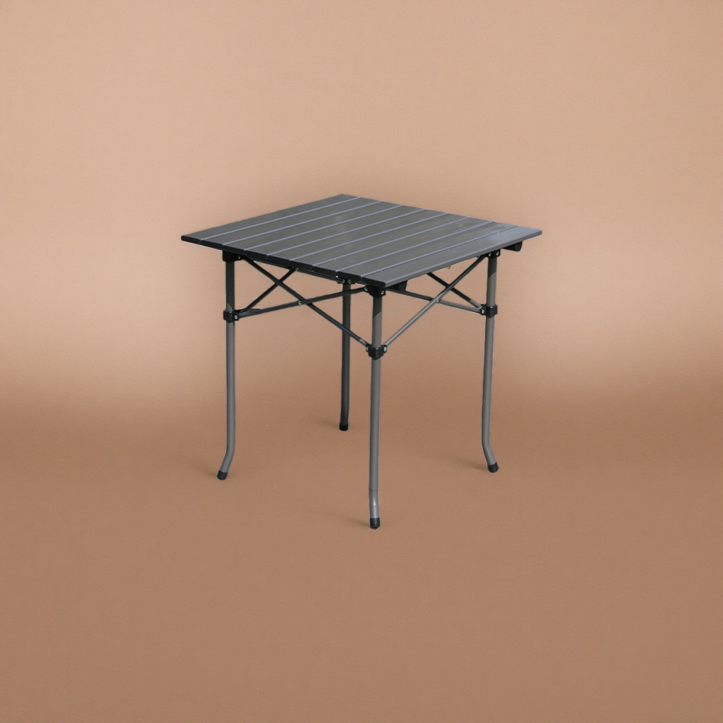 ويمكن الحصول على مبسط منبسط لحاميل محمول على منضدة رمادية قابلة للطي Specification image