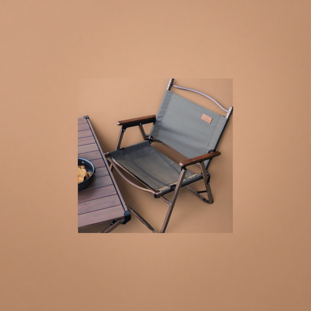 The green canvas folding chair is portable and lightweight for outdoor use, suitable for sitting or lying down, and can be used for camping on a home balcony Specification image