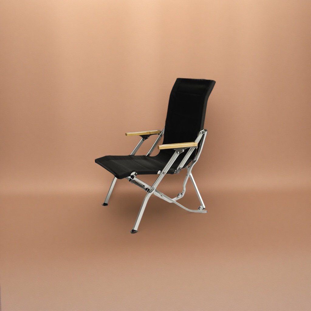 The black folding chair is portable for outdoor use. The small household stool is light, easy to store, load-bearing and durable Application Scenario