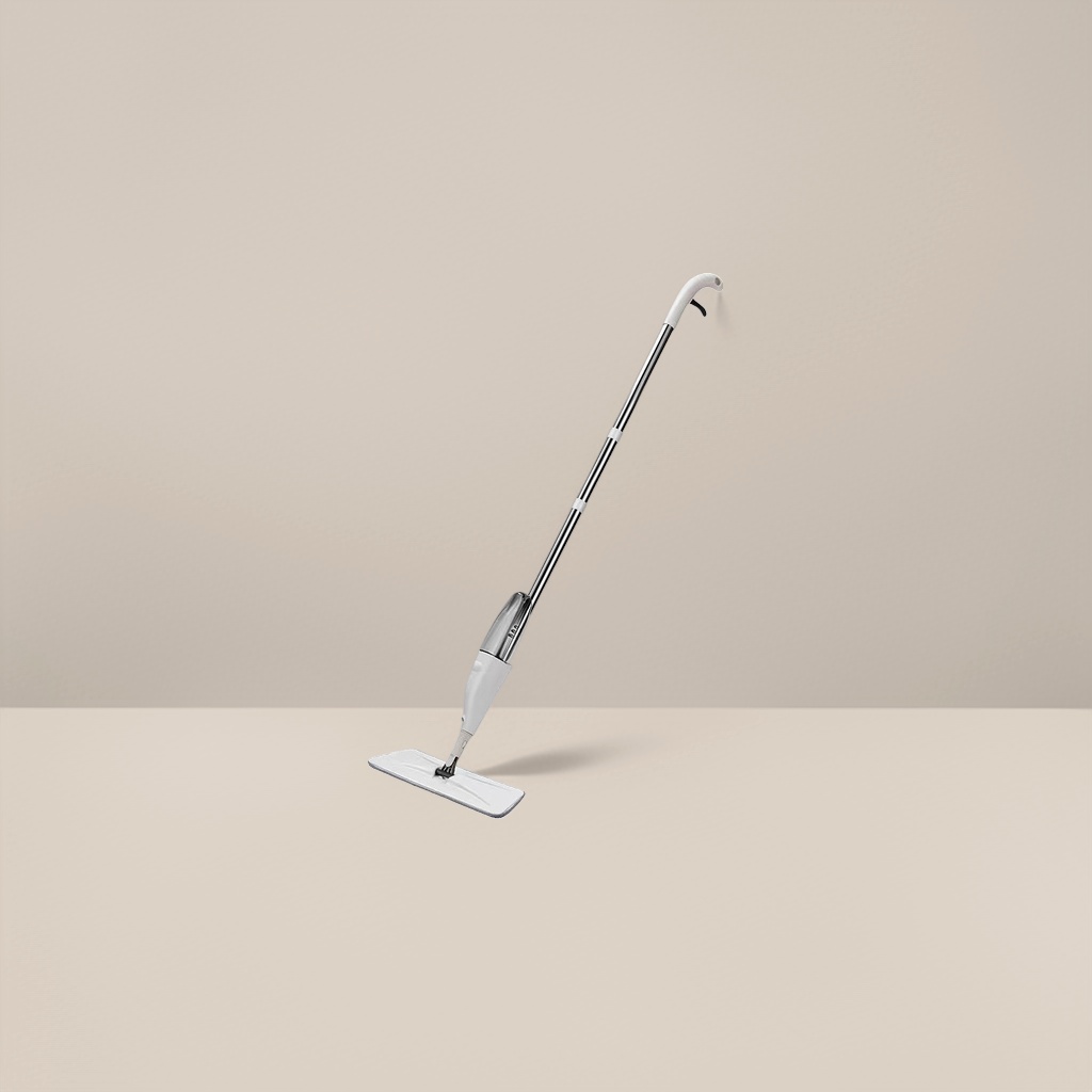 白色免手洗平板拖把家用吸水强轻便可旋转 mop