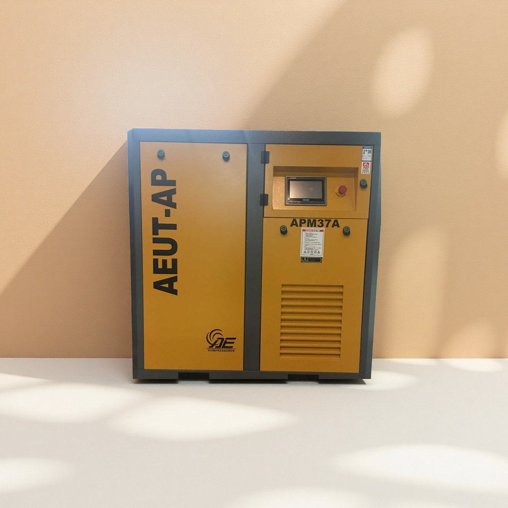 黄色工业压缩机 单相220V 1.5KW 大功率静音空压机