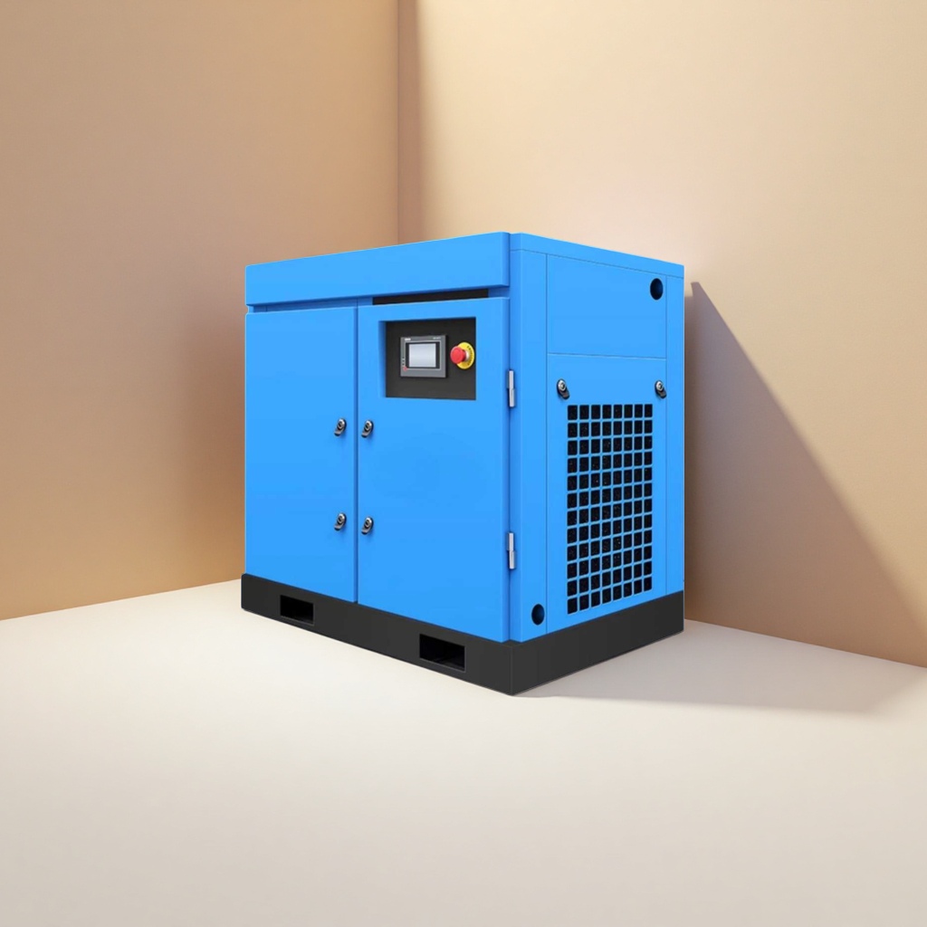 Blue industrial compressor, single-phase 220V 1.5KW high-flow silent air compressor Specification image