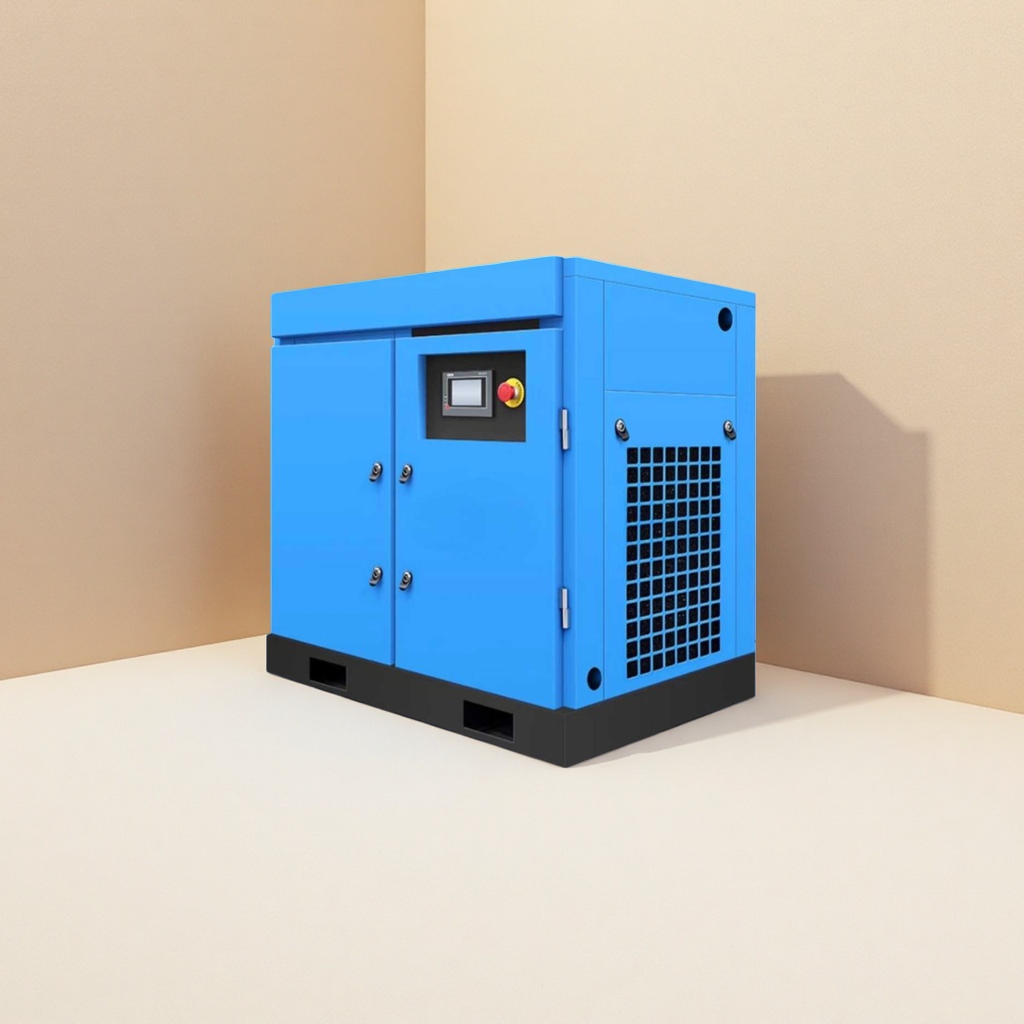 Blue industrial compressor, single-phase 220V 1.5KW high-flow silent air compressor Application Scenario