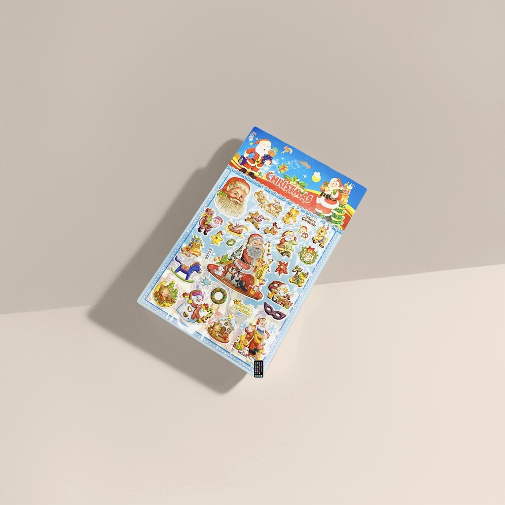 彩色圣诞主题贴纸贴纸页产品图