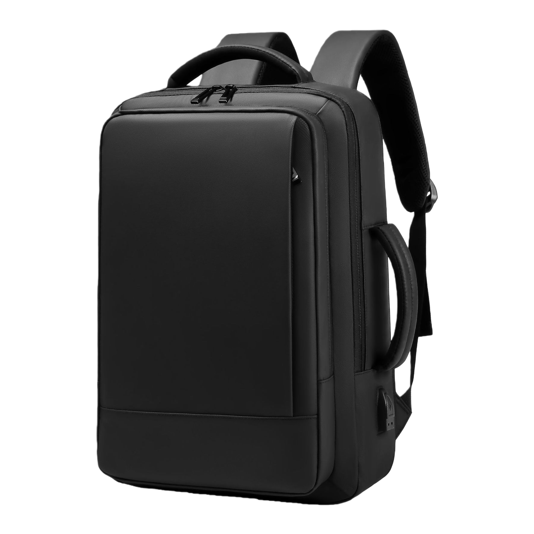 黑色双肩包耐磨尼龙通勤上学简约商务休闲 backpack Item Picture