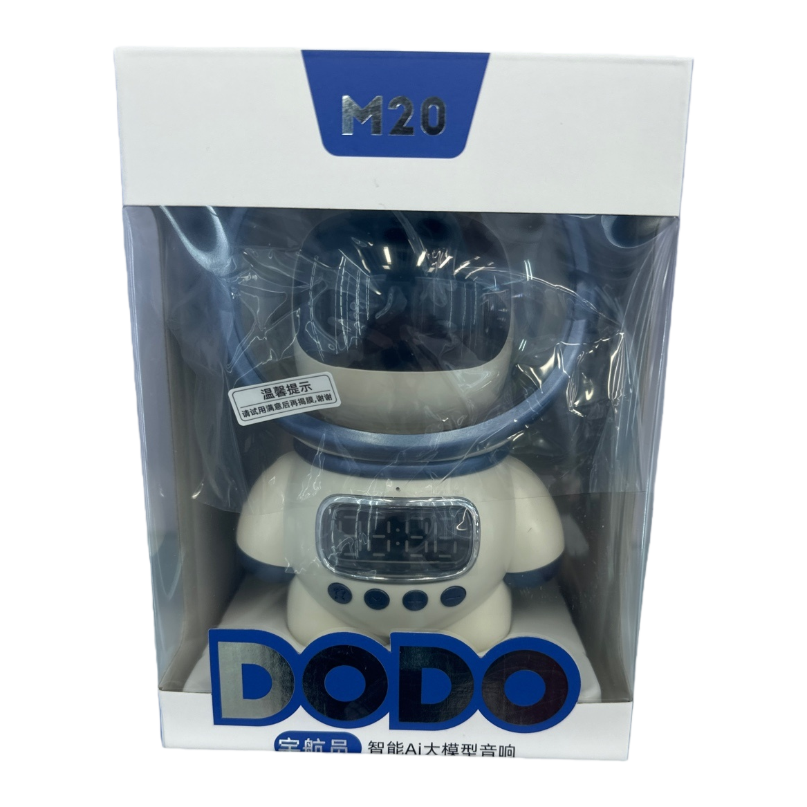 Blue and white robot-shaped smart speaker Bluetooth speaker voice control home voice-controlled device Item Picture
