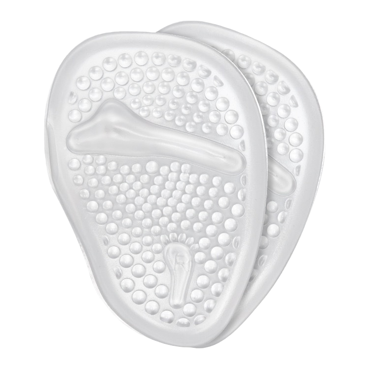 The white silicone foot sole pad is anti-slip, massage and breathable, suitable for home and office use Item Picture