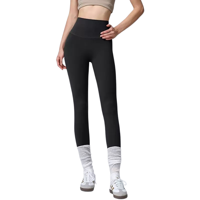 Black high-waisted skinny pants for women, slimming and form-fitting, versatile, model's same style Item Picture