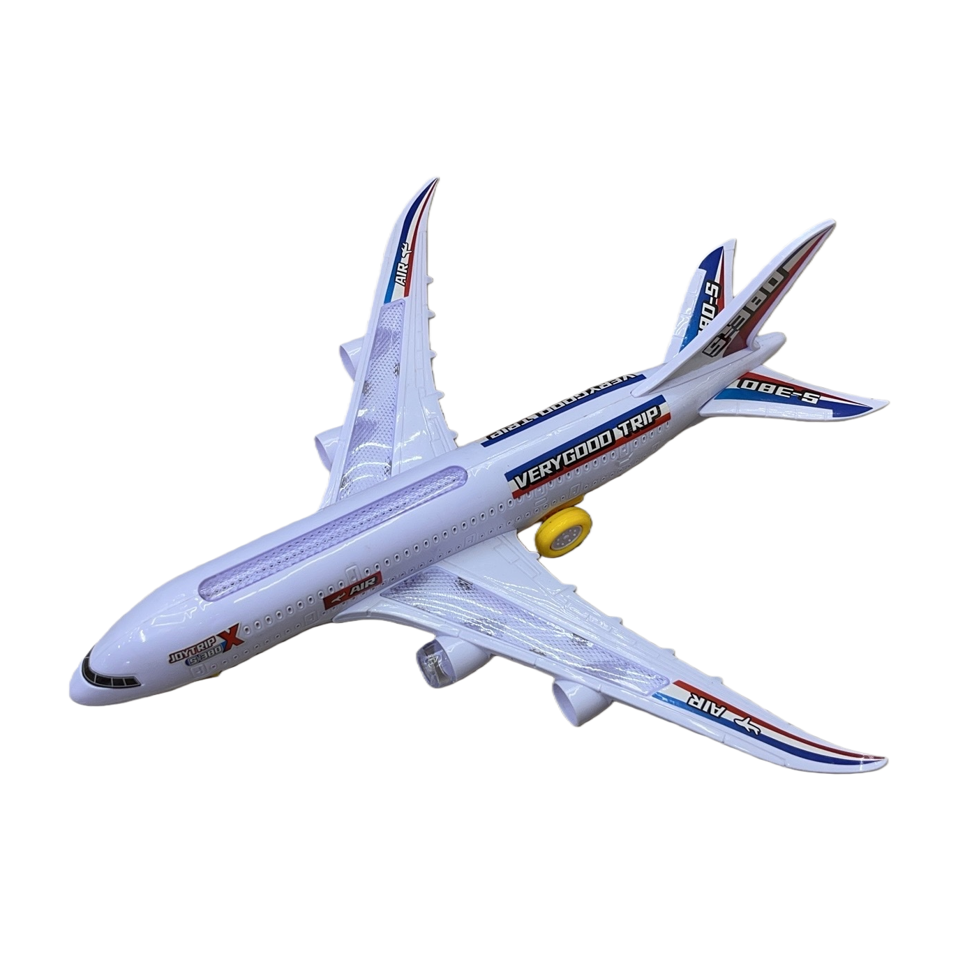A white toy airplane children's educational simulation remote control airplane model Item Picture