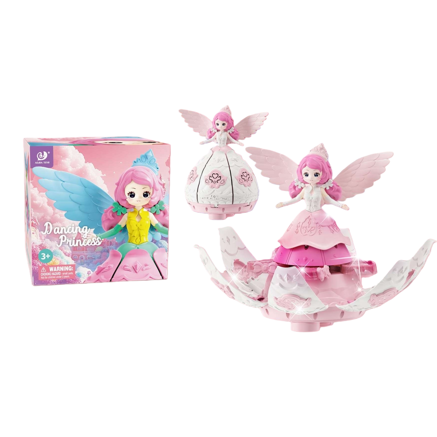 Pink winged princess plush pillow, a cute and girlish bedroom decoration Item Picture
