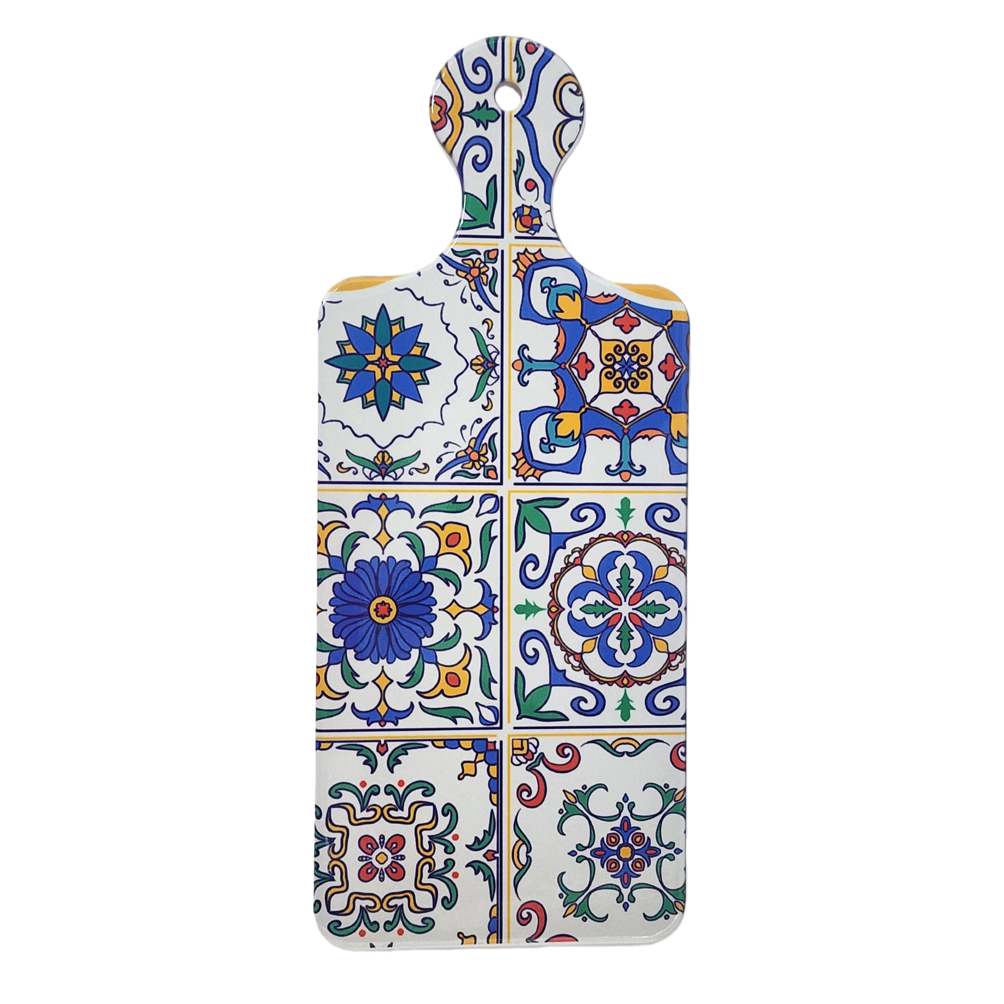 Colored tile patterned kitchen cutting board, anti-slip thickened food-grade silicone cutting board Item Picture