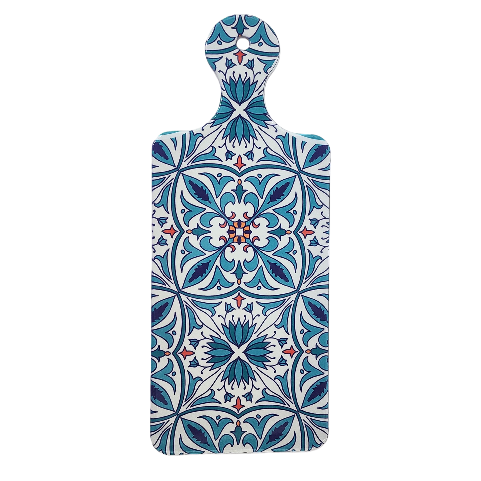 Blue and white patterned kitchen cutting board, thickened anti-slip cutting board, household solid wood composite cutting board Item Picture