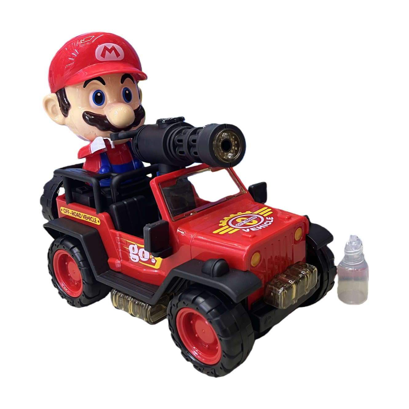 Red Mario off-road vehicle children's remote control toy, climbing electric alloy model children's toy Item Picture