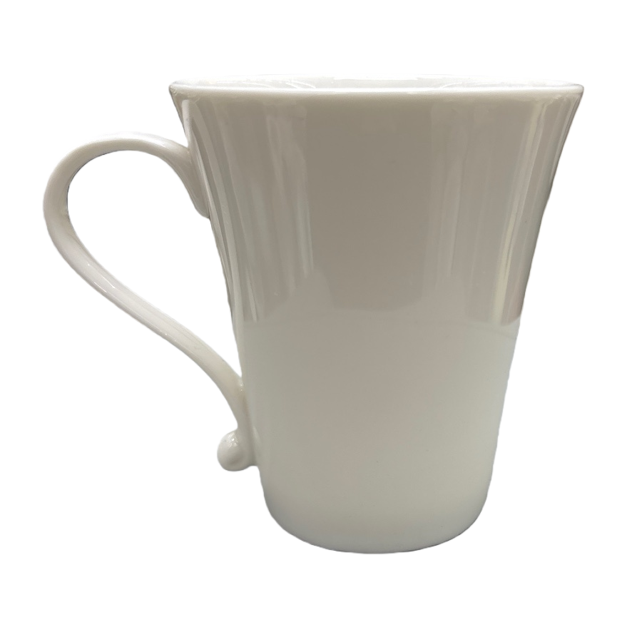 White ceramic cup home simple and high-appearance-level heat-resistant coffee and tea set Item Picture